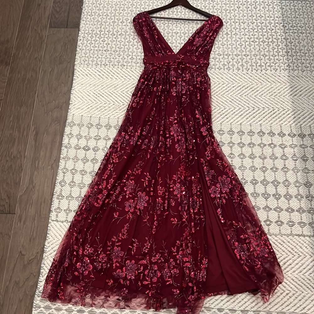 Baltic born glitter sequin gown